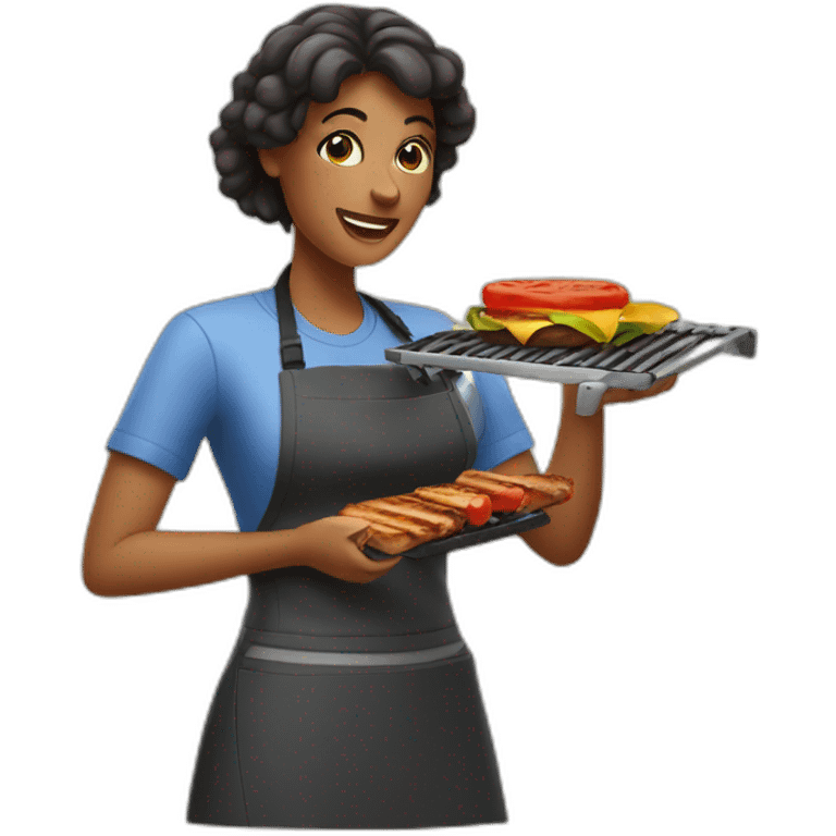 GRILLER WOMAN emoji