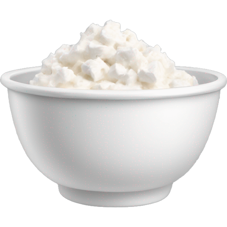 cottage cheese in a bowl emoji