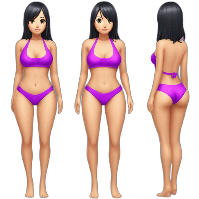 nico robin full body pawg tiny swimsuit bottom back focus emoji