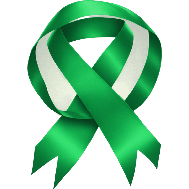 green ribbon  emoji