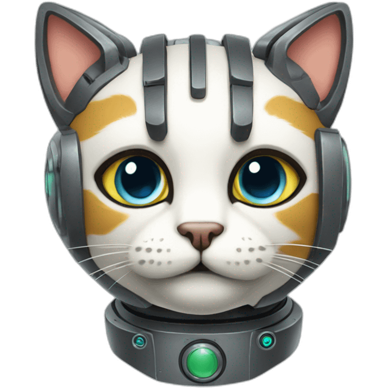 Robot cat emoji