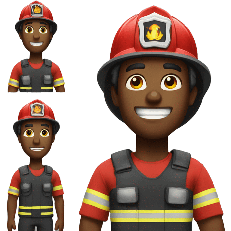 Jacked firefighter emoji