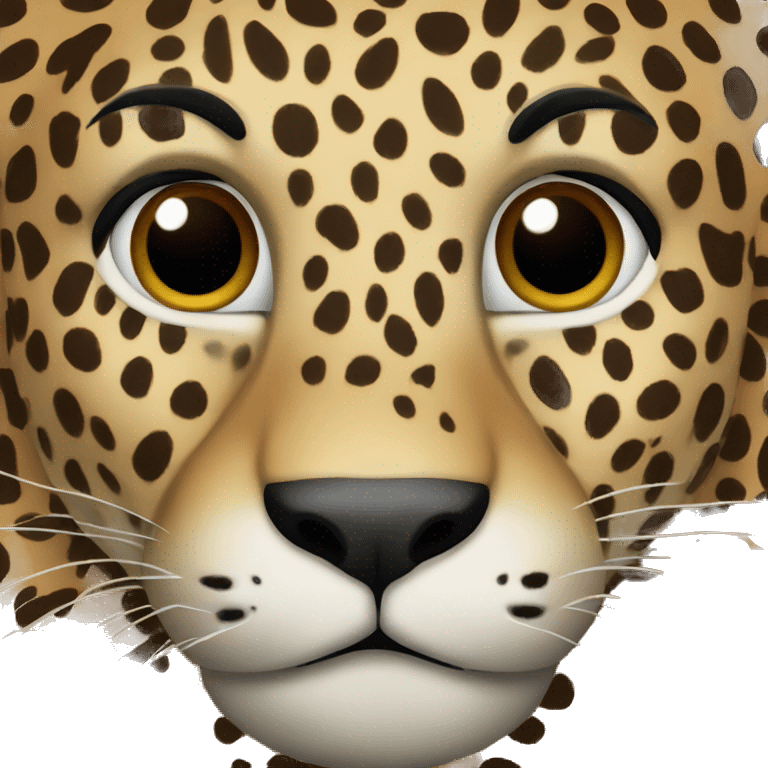 Leopard with dark spots emoji