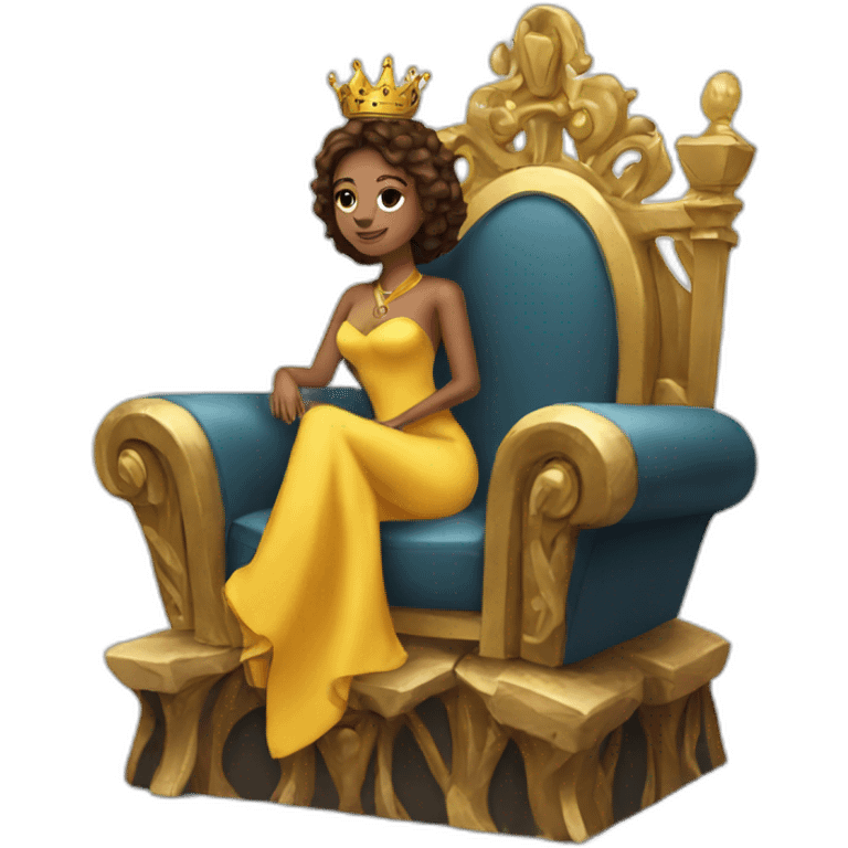 queen on her throne emoji