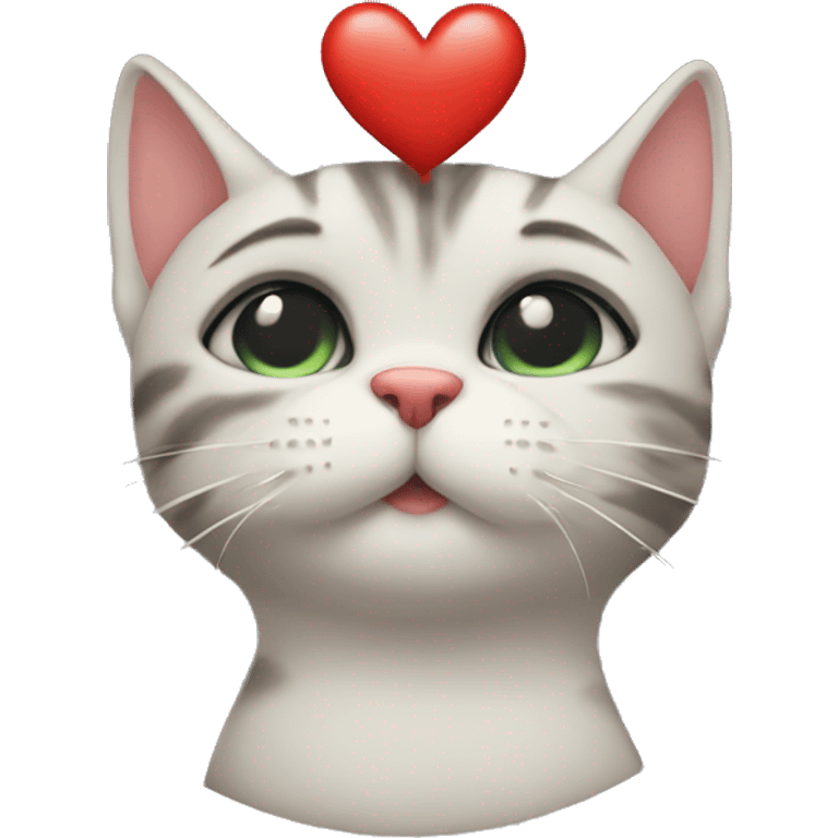 Kissing cat emoji