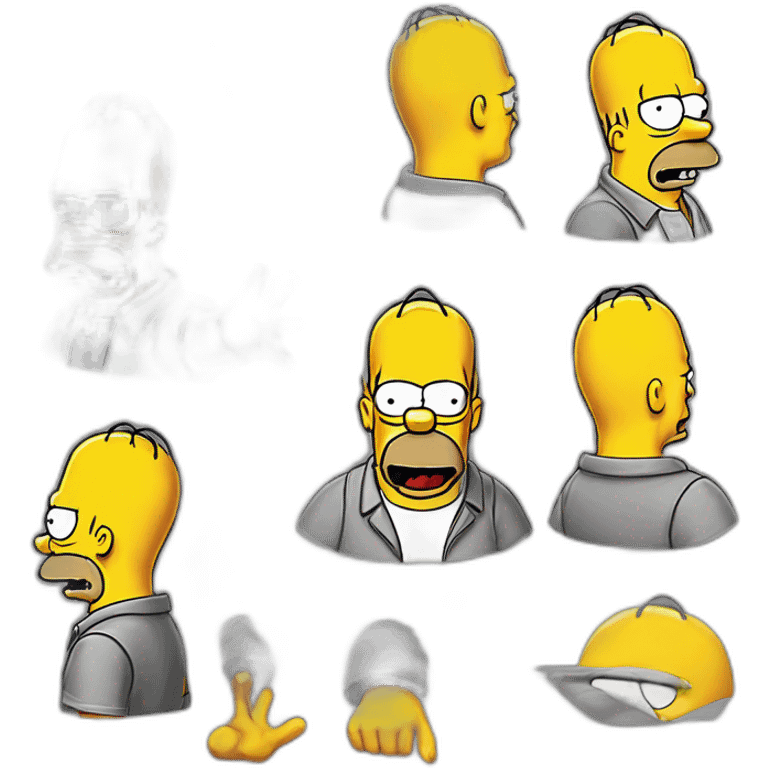 Homer Simpson escalade emoji