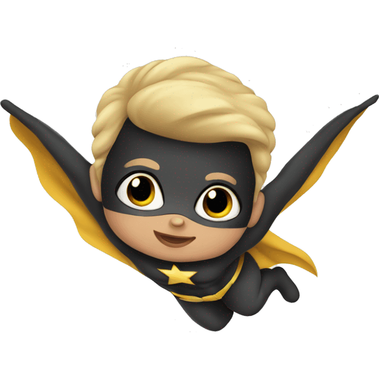 baby superhero flying emoji