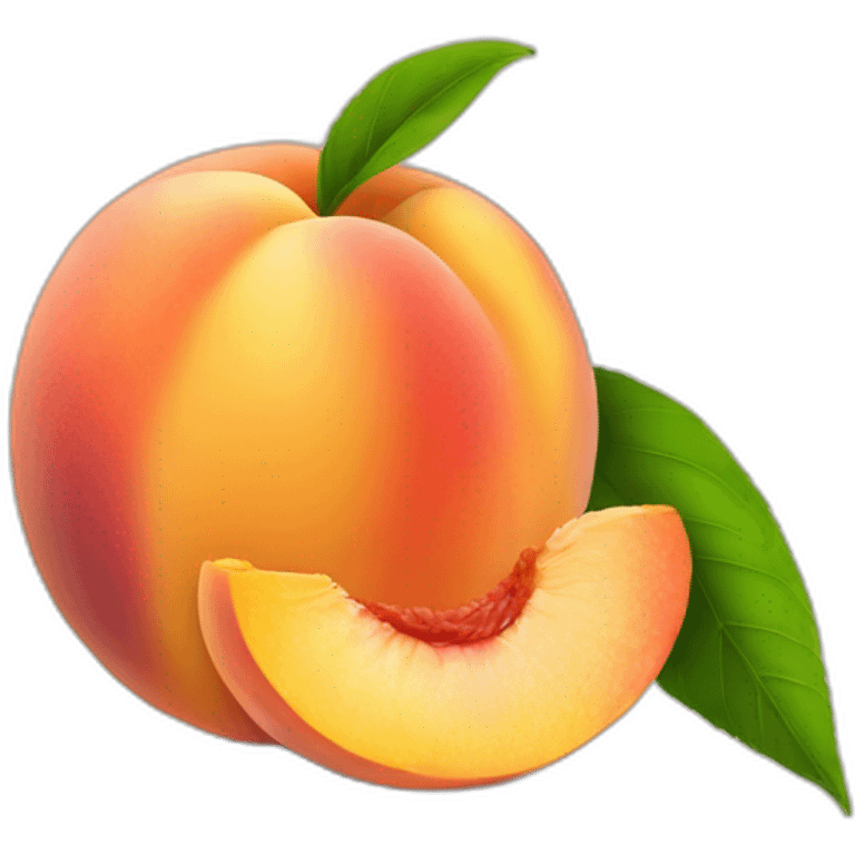 peach with slip emoji