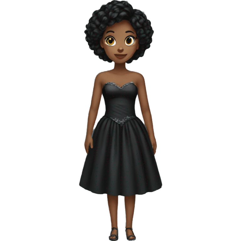 Black dress princess emoji