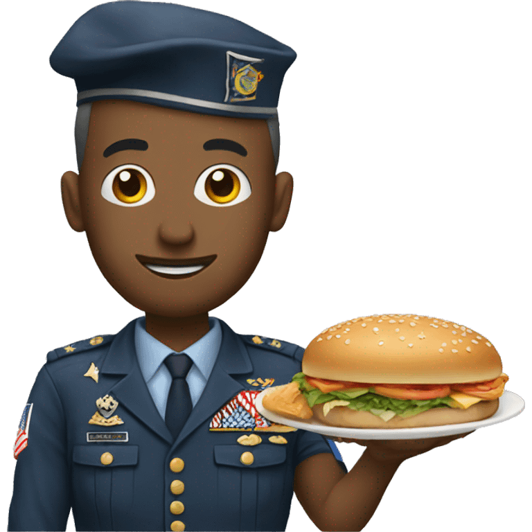 veteran with free food emoji