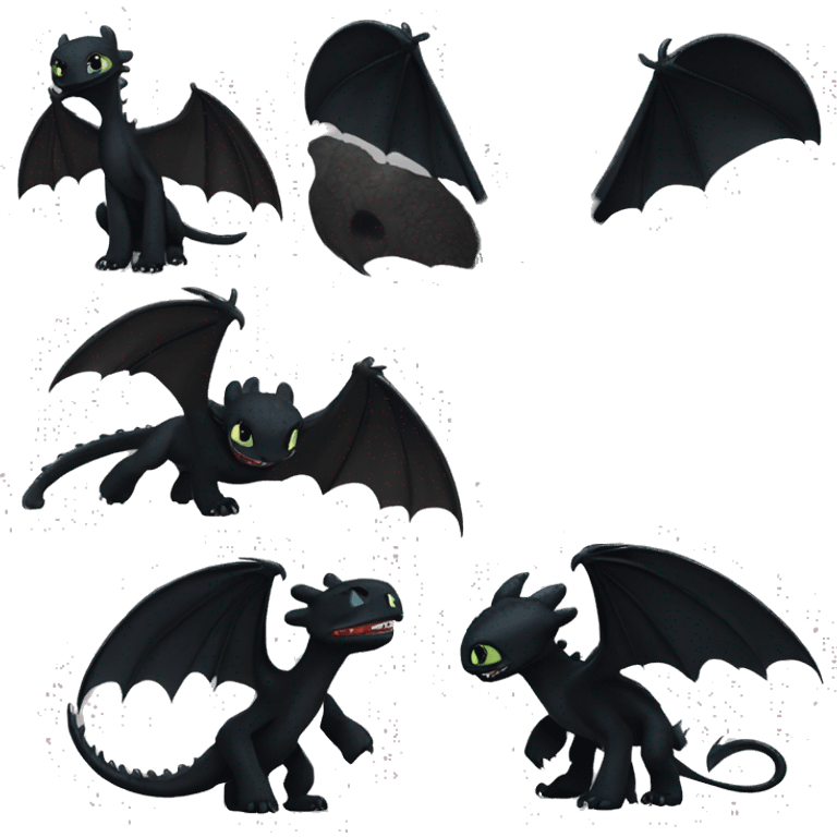 Night Fury How To Train your dragon emoji