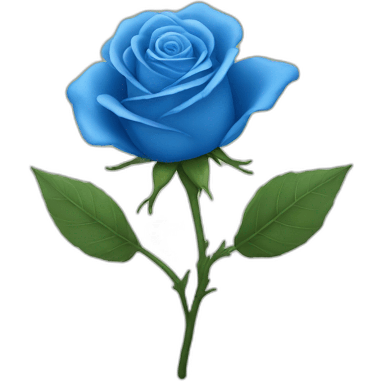 Blue rose with wings emoji