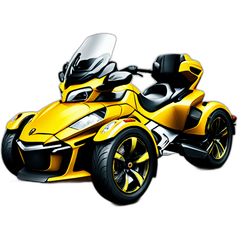 Can-am yellow spyder  emoji