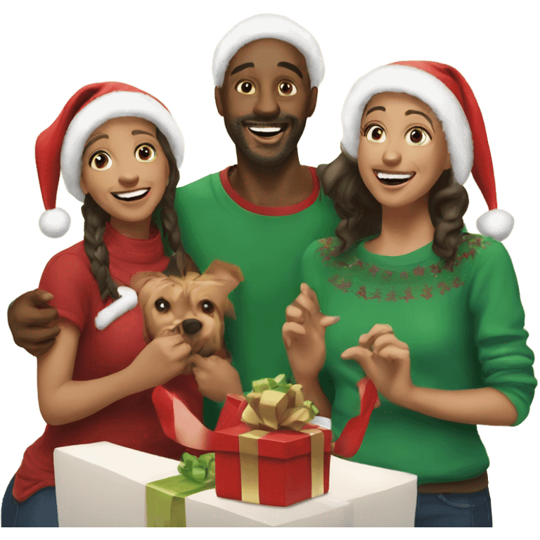 christmas joy with friends emoji