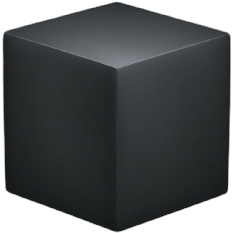 Black cube emoji