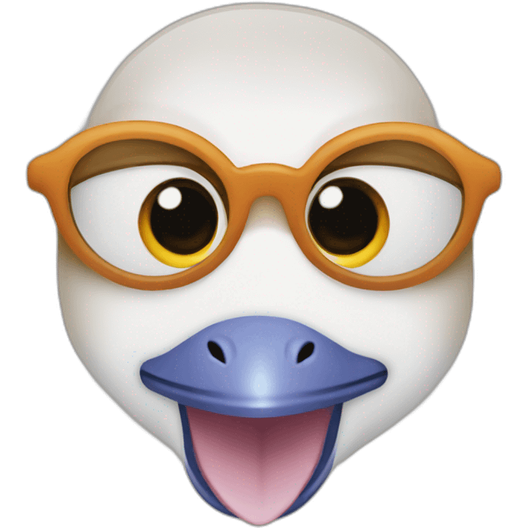 White-car-Mandarin duck eyes emoji