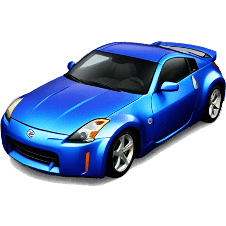 Blue Nissan 350z  emoji