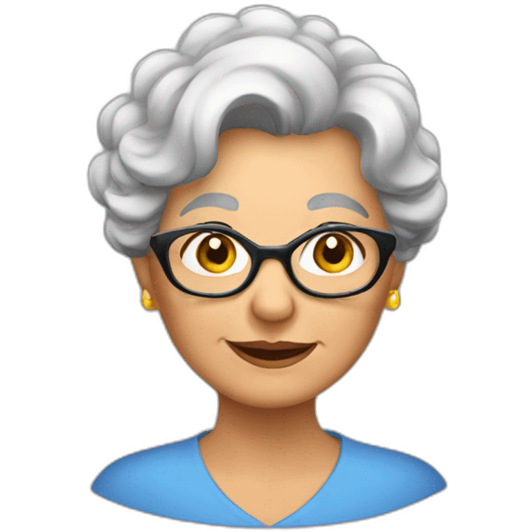 beautiful grandma emoji