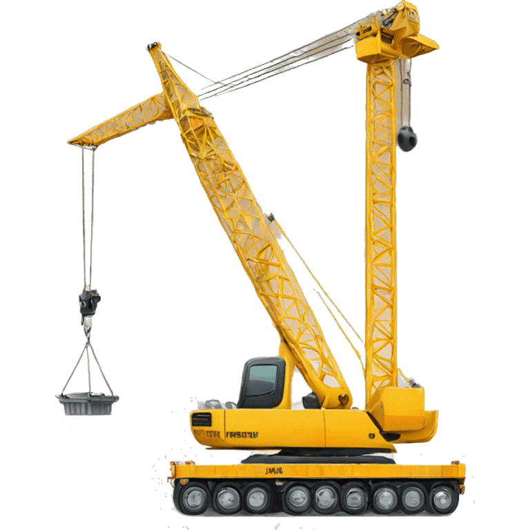 Crane driving a crane  emoji