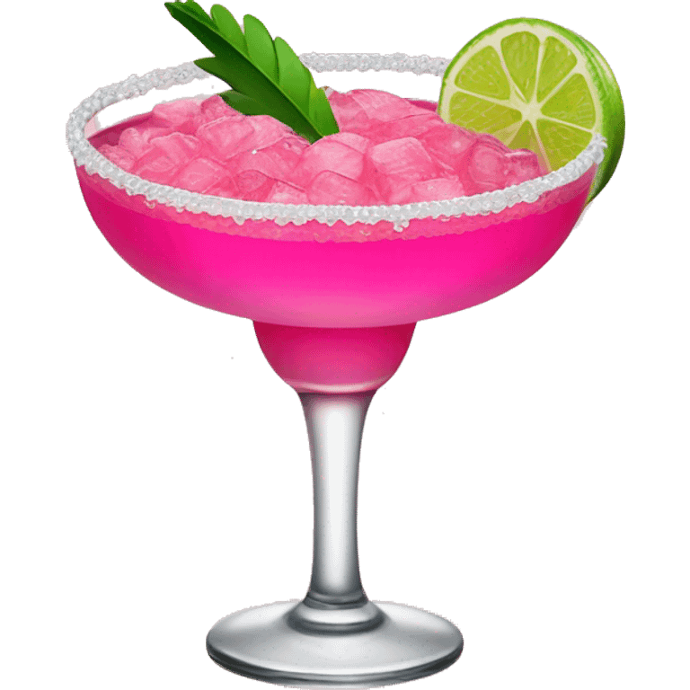 pink margarita in glass emoji