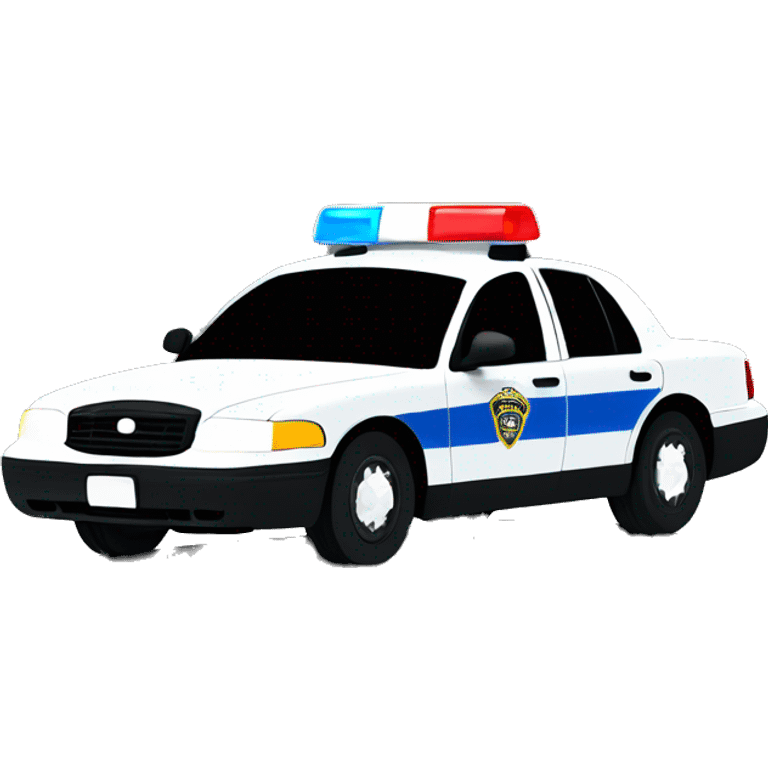 Cop car lights emoji