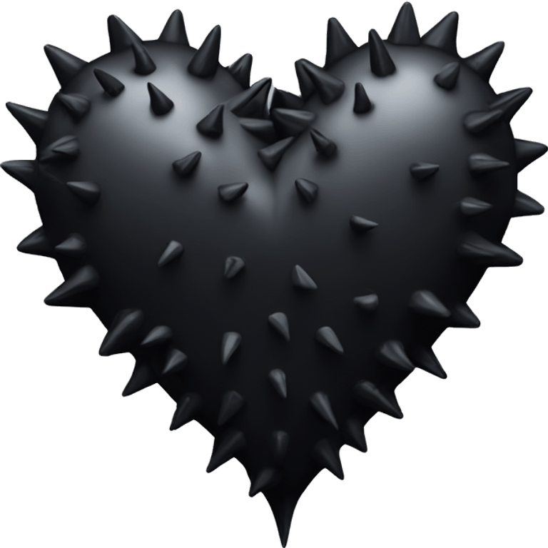 Black spike heart emoji