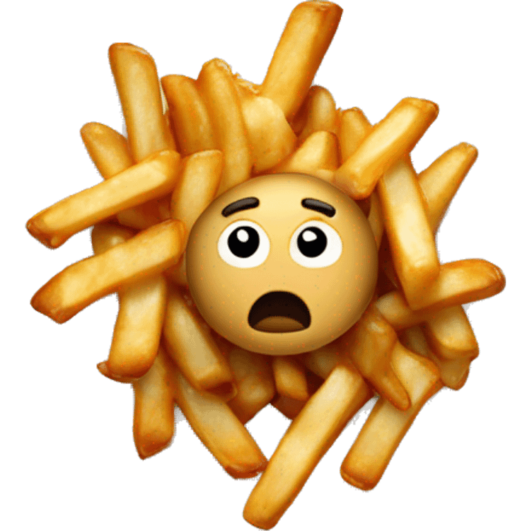 Poutine qui pleure emoji