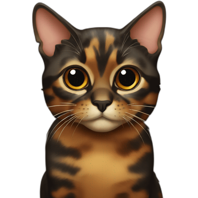 Tortoiseshell cat emoji