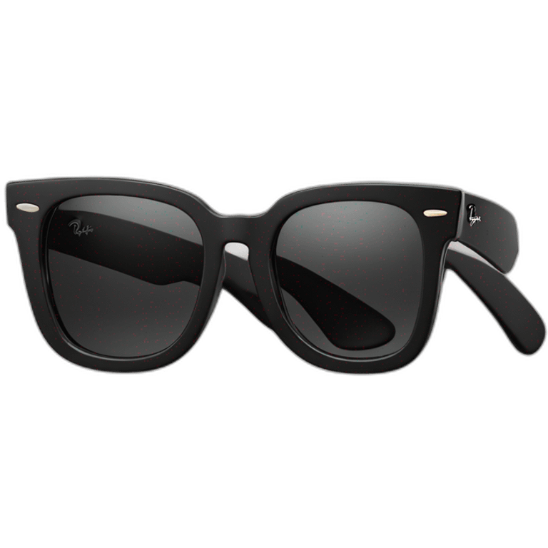 black ray ban stories wayfarer sunglasses emoji