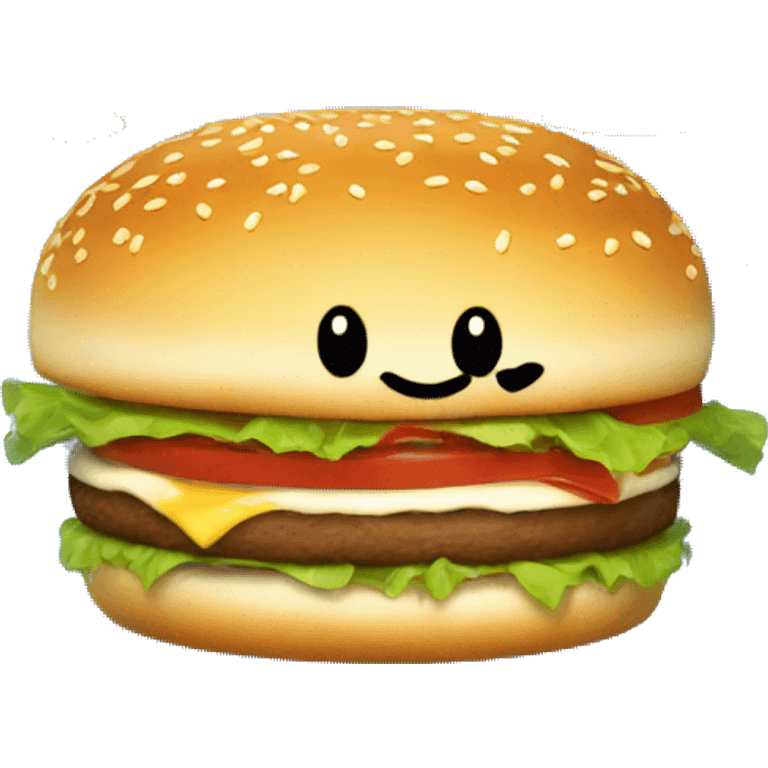 un burger et des frites emoji