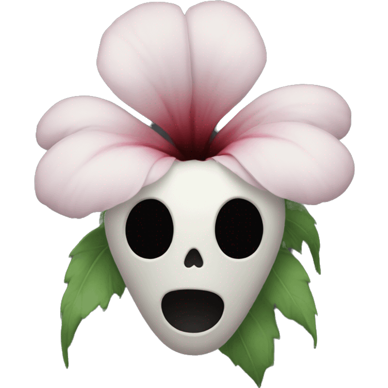 flower with scary theeth but no face emoji