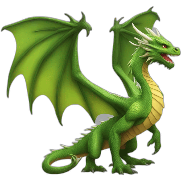 Dragon full body realistic detailed  emoji