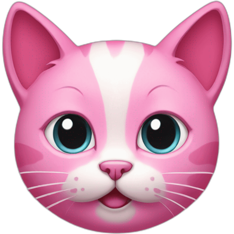 splayed pink kitty emoji