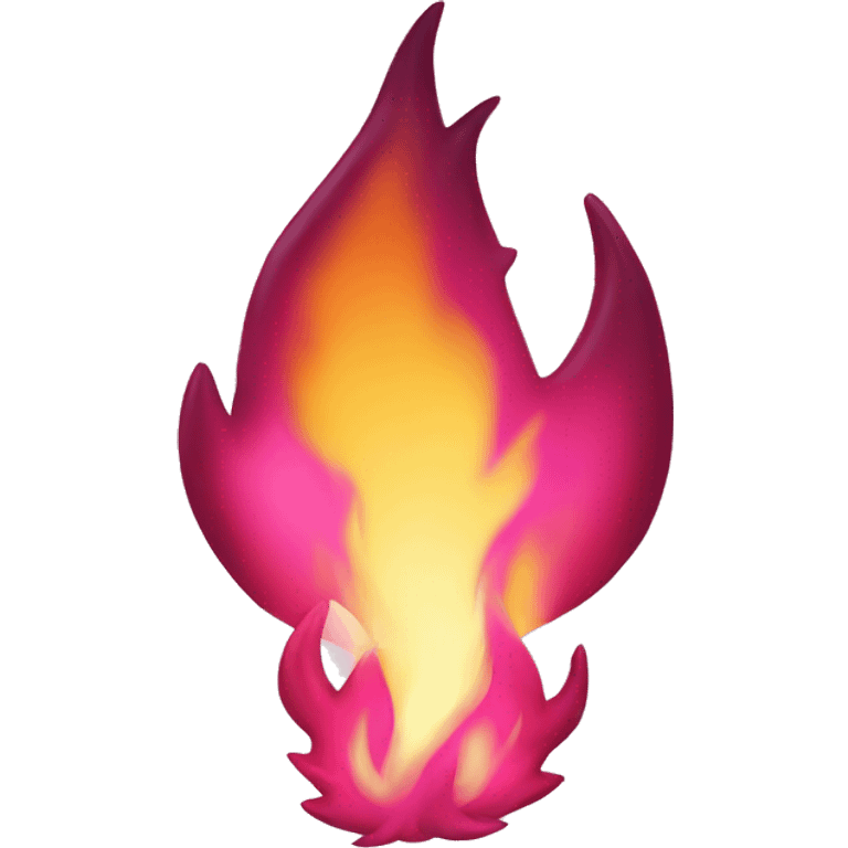 Pink fire emoji