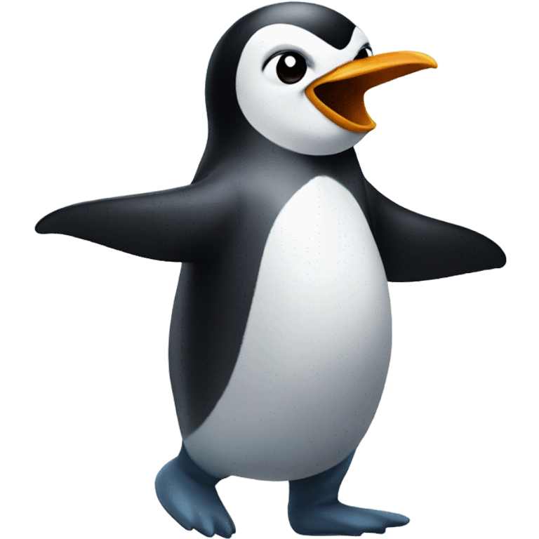 Penguin dancing emoji