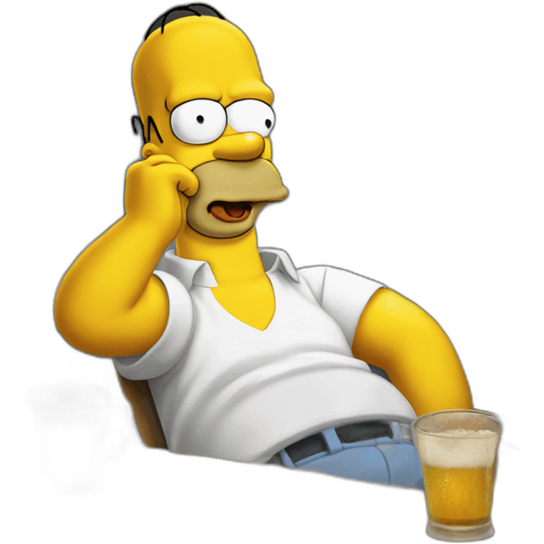 Homer simpson-drink-beer emoji