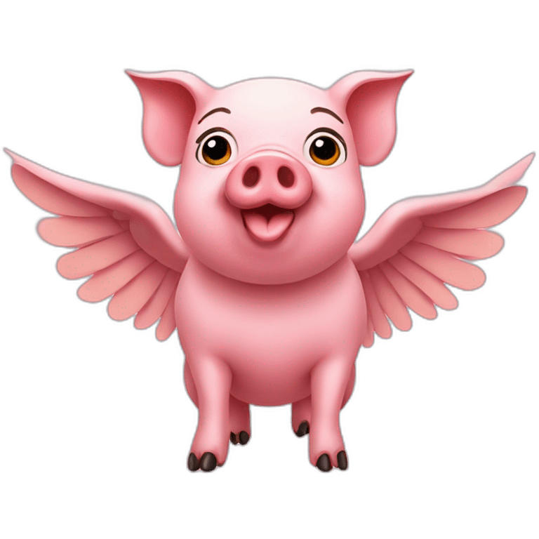 pig with wings emoji