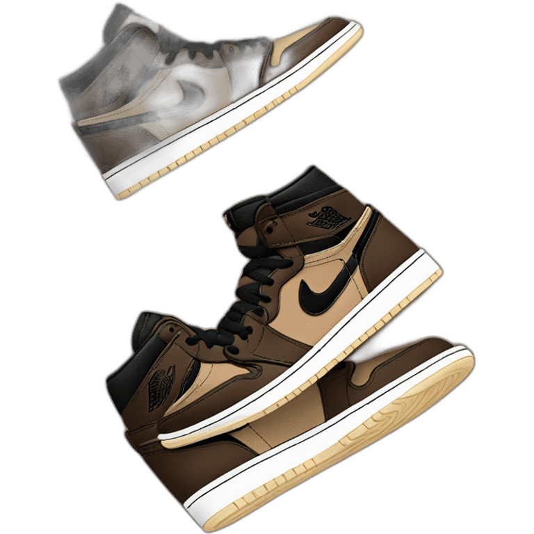 Jordan 1 Travis Scott reverse mocha emoji