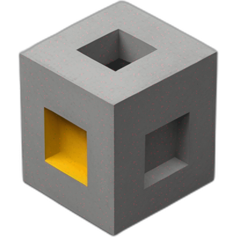 isometric cube teacher with student woodshop metalshop people teaching tools simple brutalist industrial makerspace concrete close up  emoji