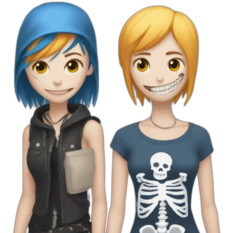 Chloe price and skeleton emoji