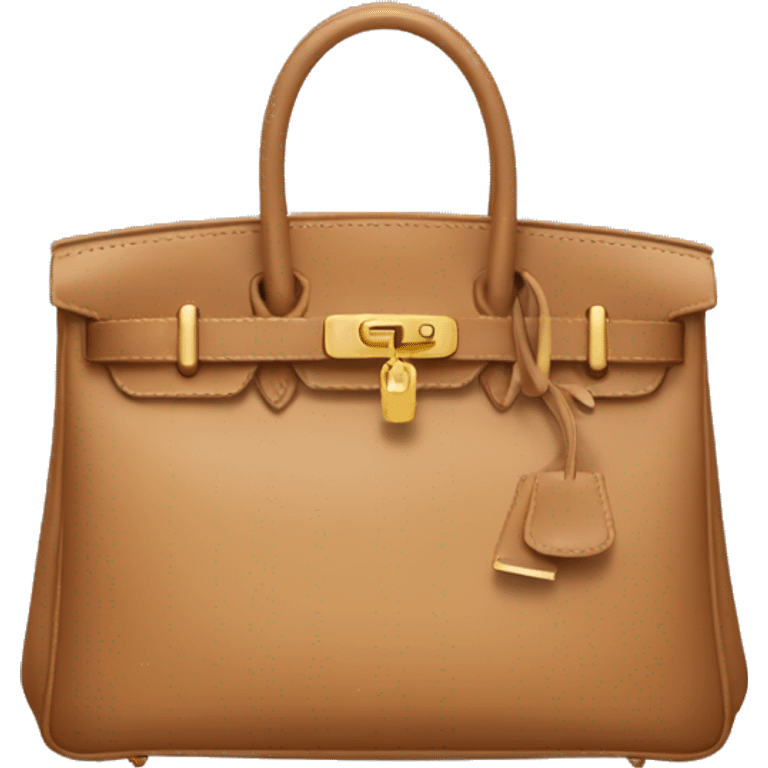 Tan Birkin bag emoji