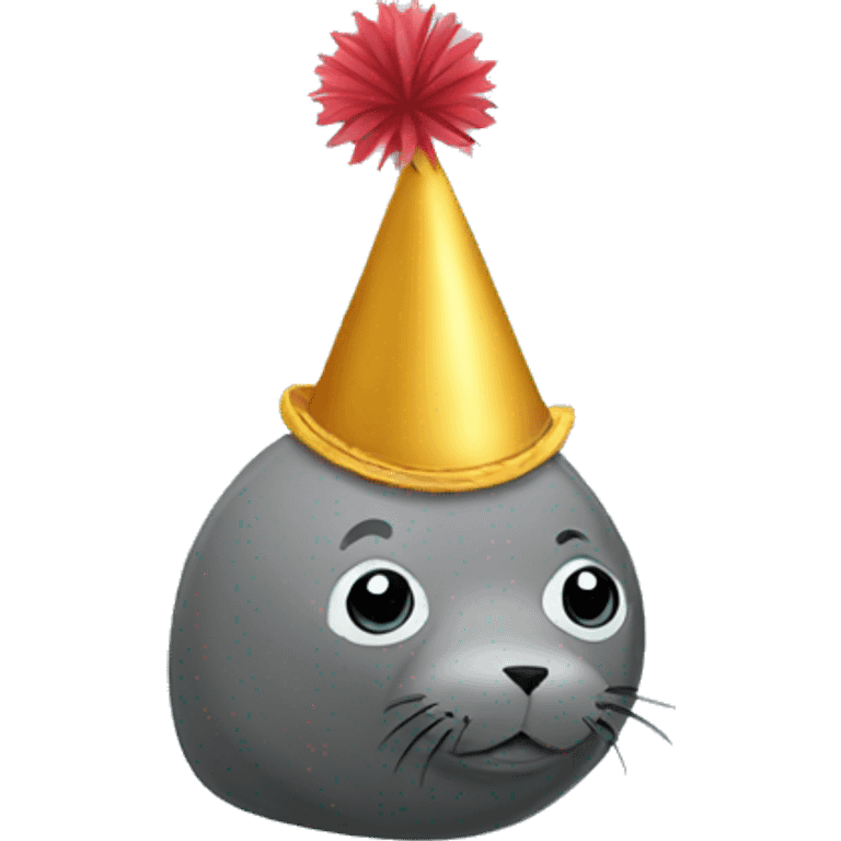 Seal party hat emoji