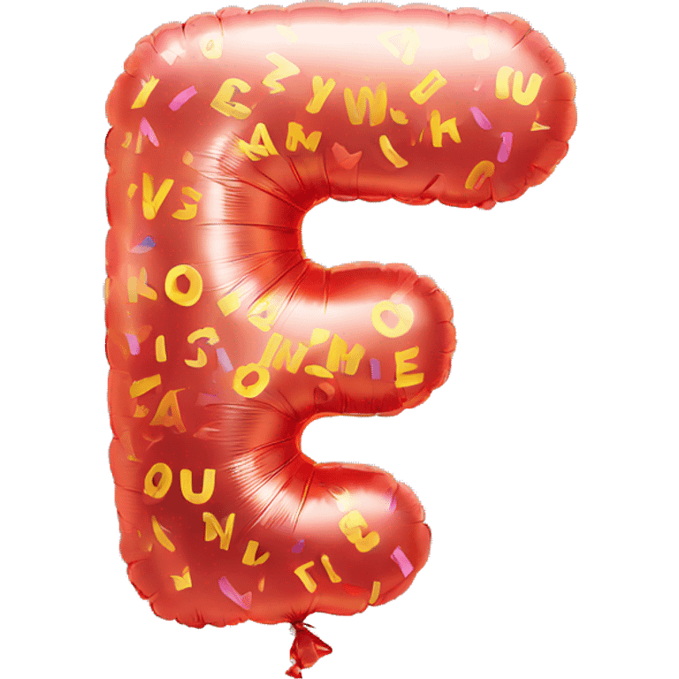 Balloon letters emoji