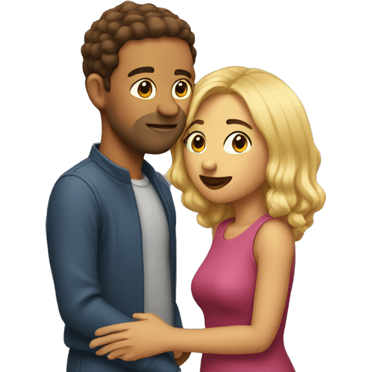 couple kissing emoji