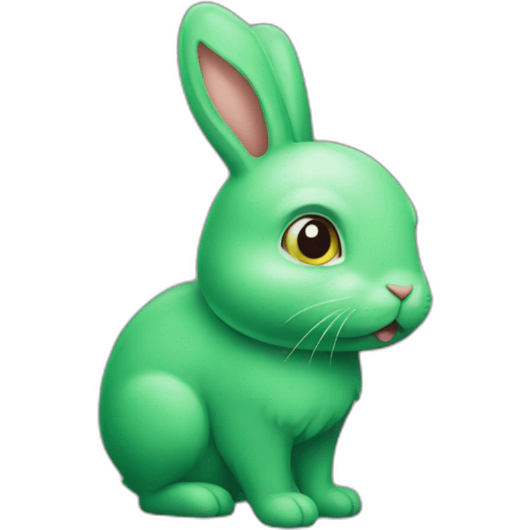 green bunny  emoji