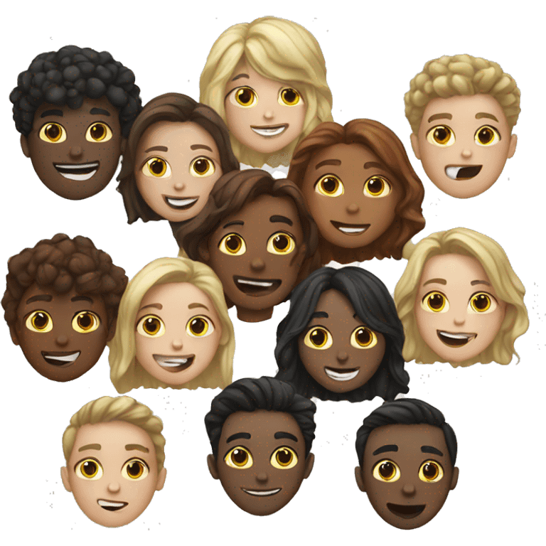 group of wight teenagers emoji