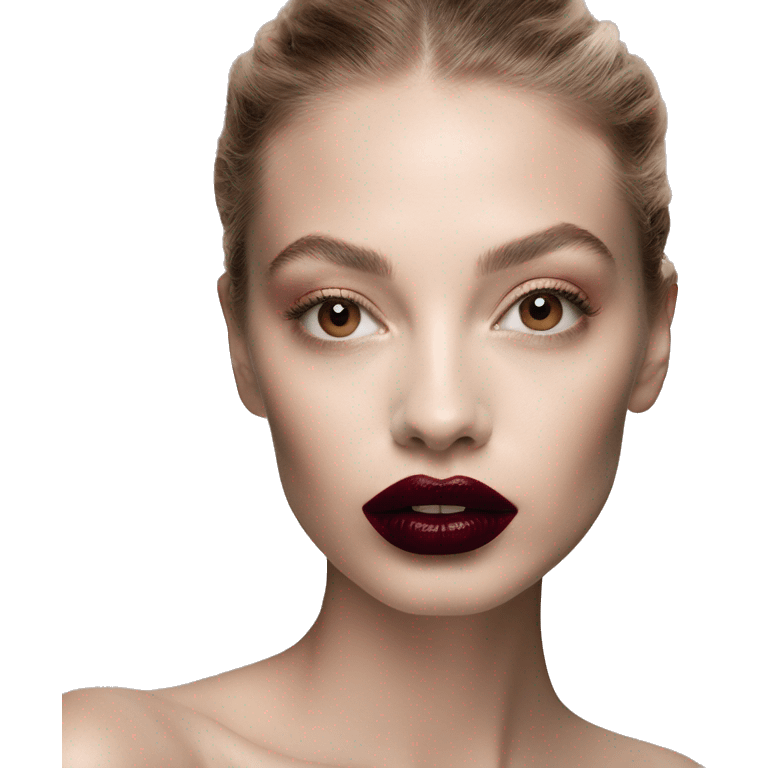 Dior dark red lip gloss emoji