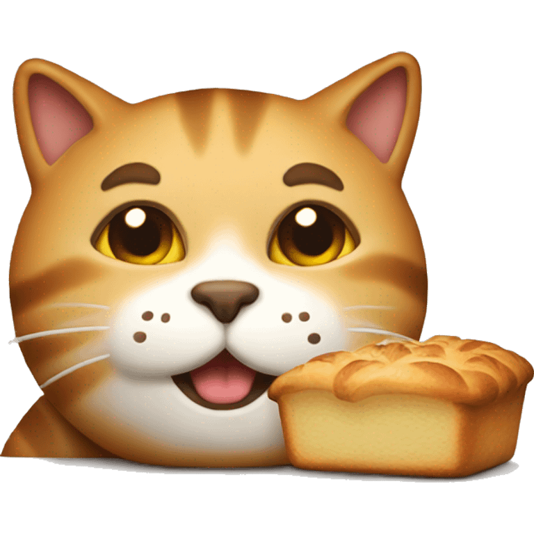 Baked cat emoji