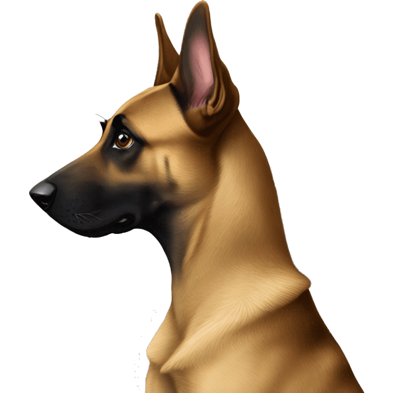 Belgian Malinois on Lookout emoji