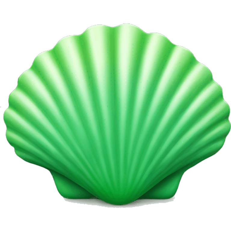 Green seashell emoji